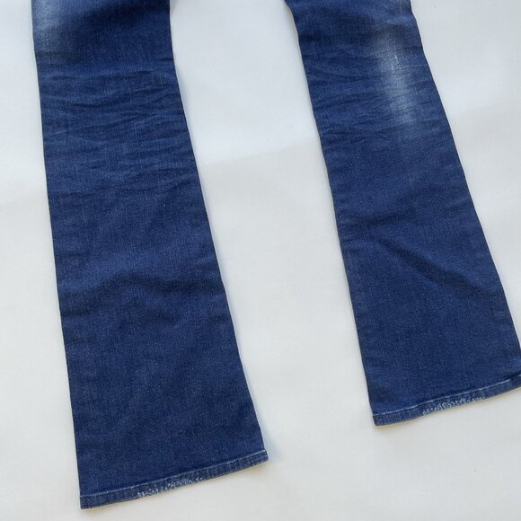 $198 Diesel Women’s Lowleeh Slim Bootcut Jeans Low Waist Blue 084KY Size 28 - Picture 10 of 13